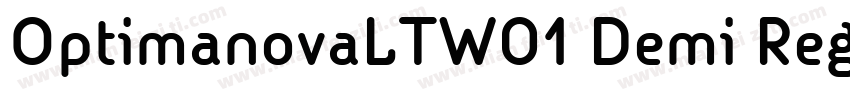 OptimanovaLTW01 Demi Regular字体转换